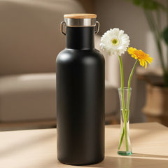 EcoVault700 Stainless Steel Flask with Bamboo Lid