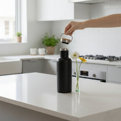 EcoVault700 Stainless Steel Flask with Bamboo Lid