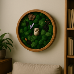 Dense Forest Frame with Preserved Moss