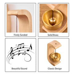 Handcrafted Wooden Brass Chime
